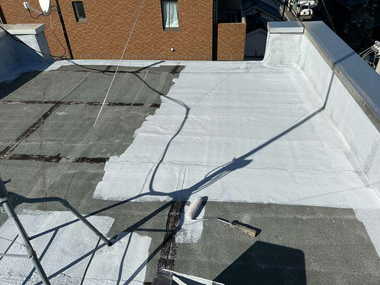 マンション屋上の防水工事
